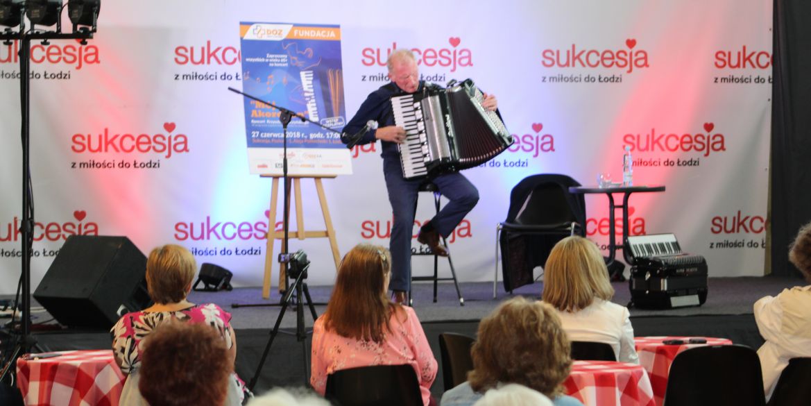 “My Accordion”, the fourth concert organised by the DOZ Dbam o Zdrowie Foundation, marks the beginning of the summer season of music meetings for the elderly